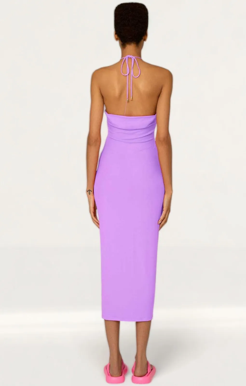 Amy Lynn Lilac Vega Jersey Cut-Out Dress