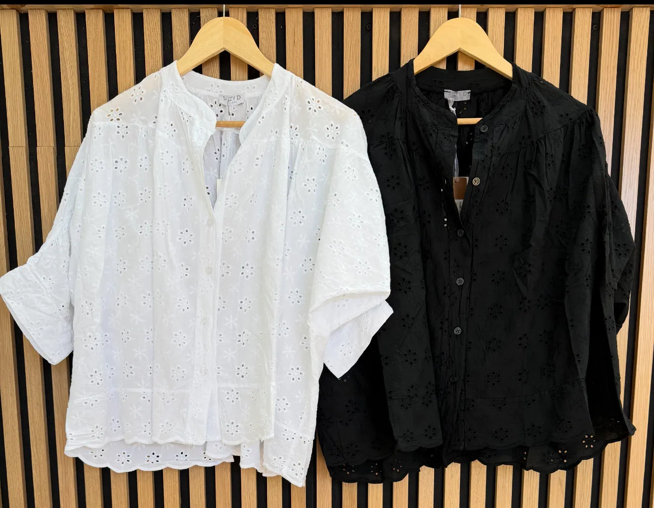 Broderie Anglais Button Through Shirt