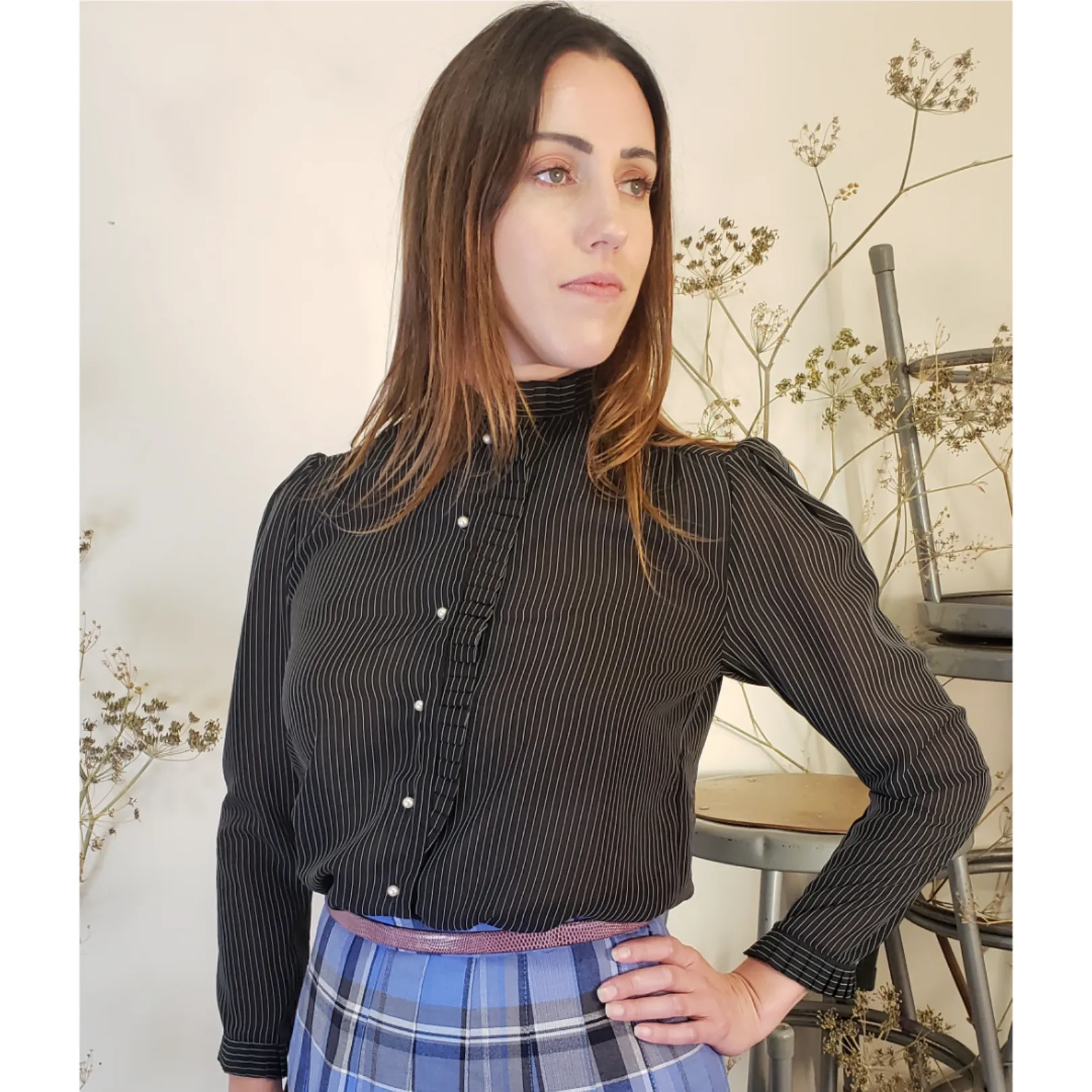 Chiffon Victorian Inspired Blouse