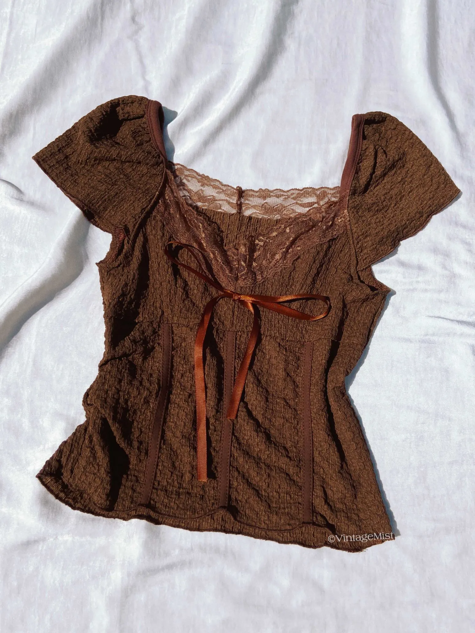 Coquette Bowknot Lace Chiffon Tank Top