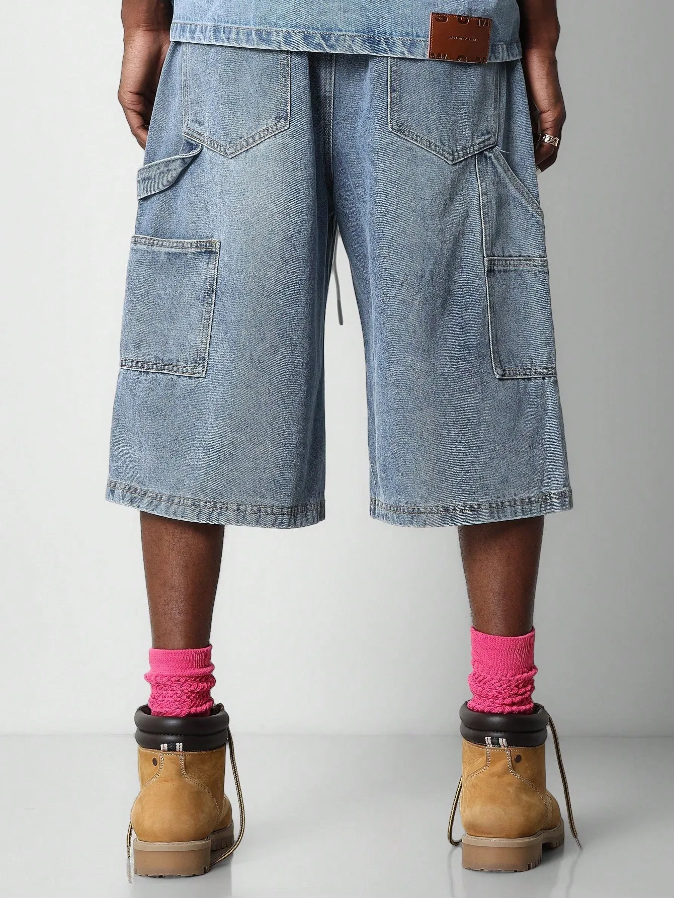 Double Waist Denim Jort