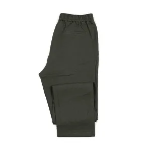 Drawstring easy pants in arabica Belgian linen (restock)