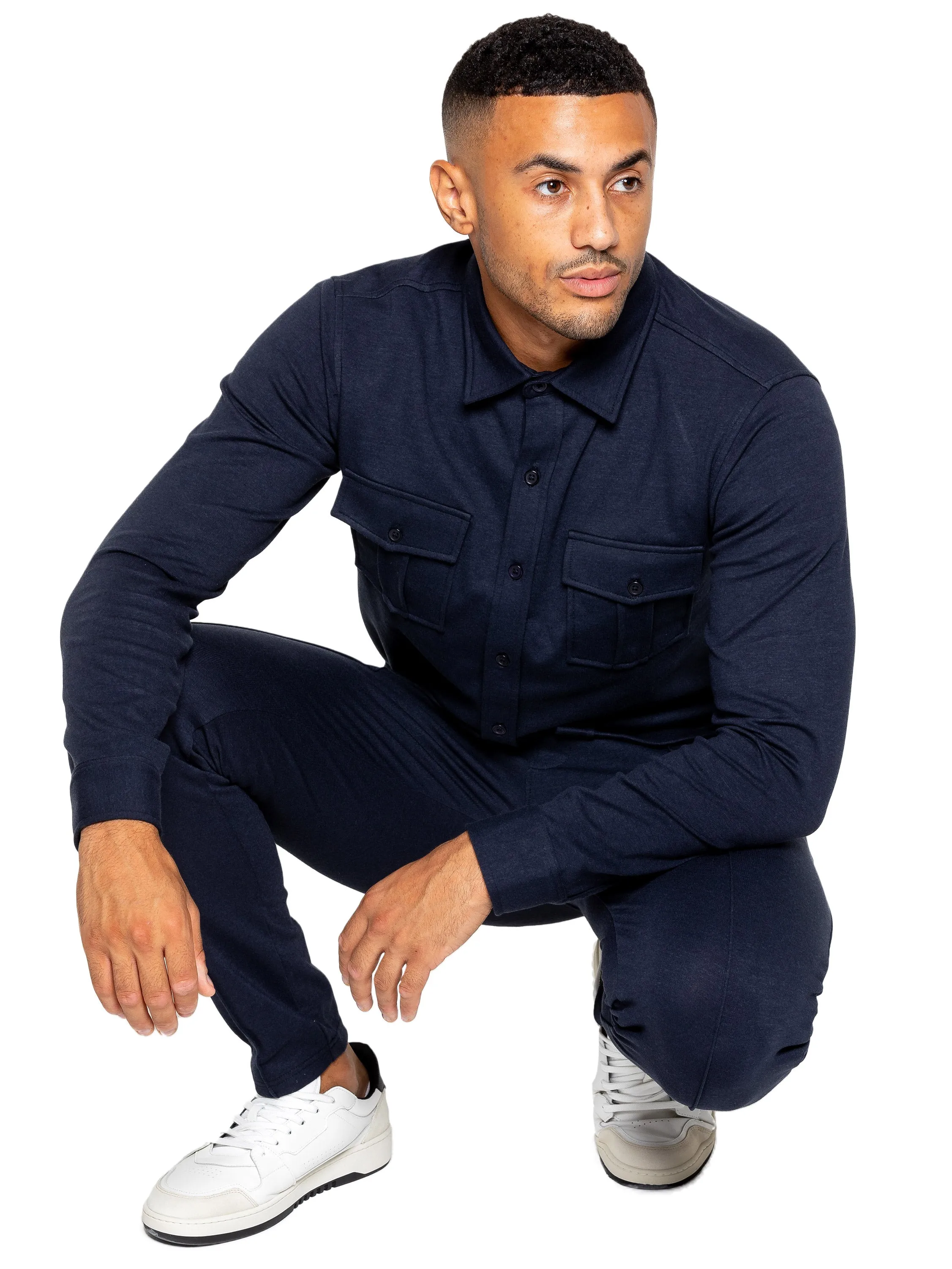 Enzo | Mens Overshirt Tracksuit Set