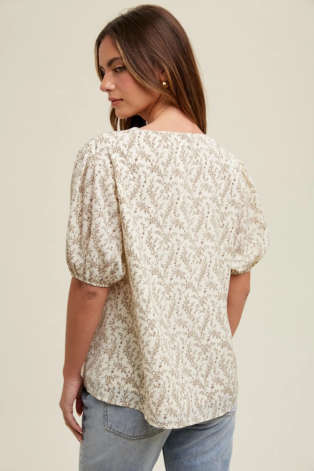 Hey Darlin' Floral Puff Sleeve Top