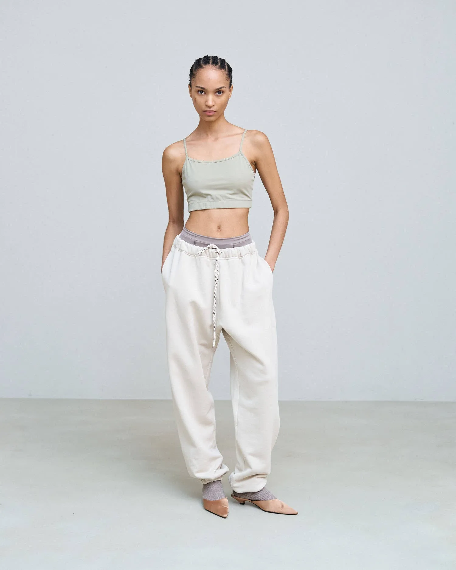 JOGGERS IN SWEATSHIRT WITH EMBROIDERY