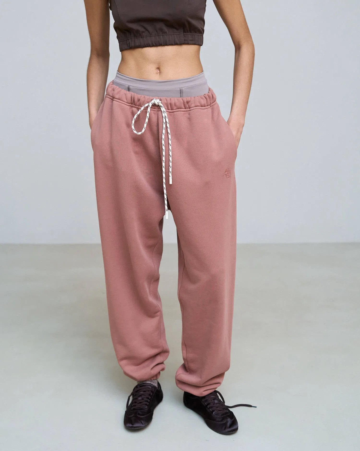 JOGGERS IN SWEATSHIRT WITH EMBROIDERY