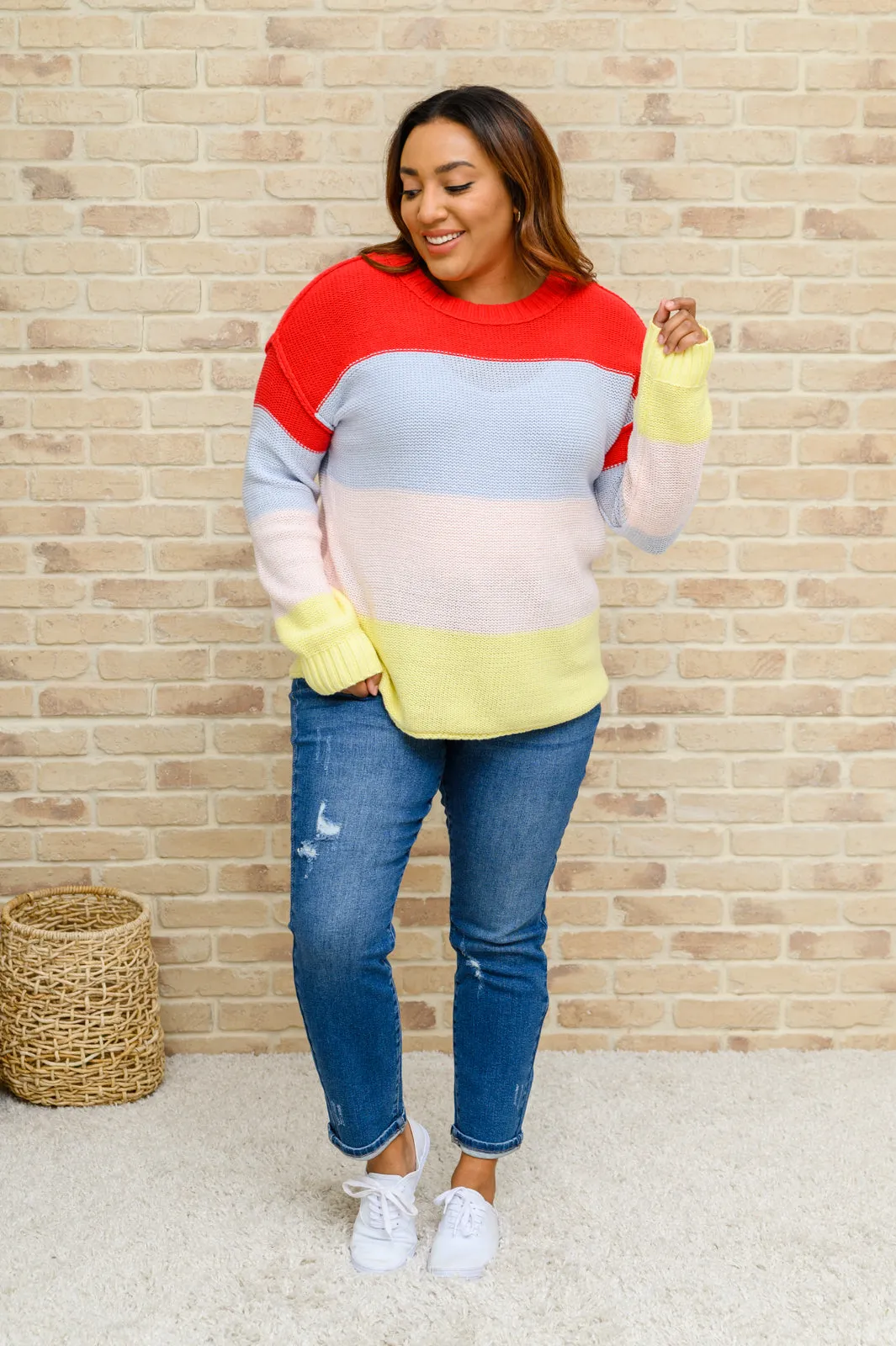 Judy Blue High Rise Rainbow Embroidered Straight Leg Jeans
