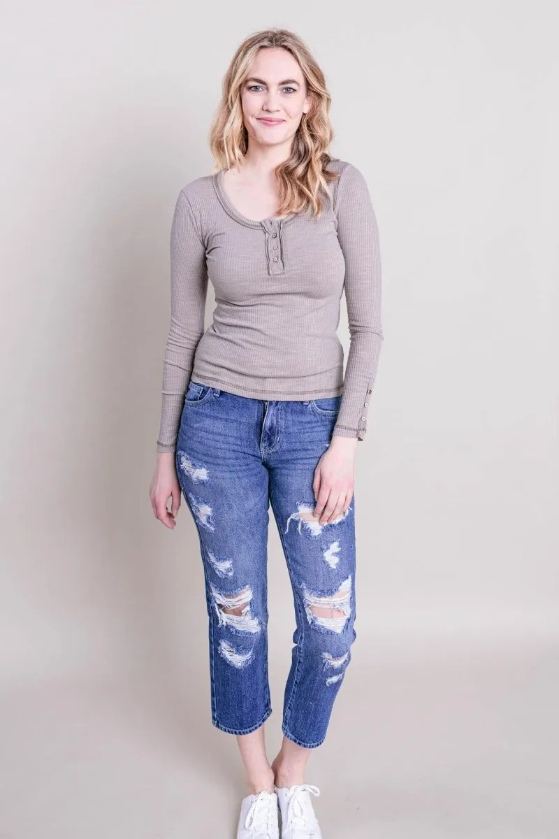 KanCan - Ellie Mid Rise Boyfriend Fit