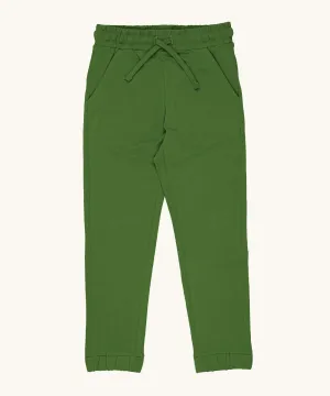 Maxomorra Solid Green Slim Sweatpants