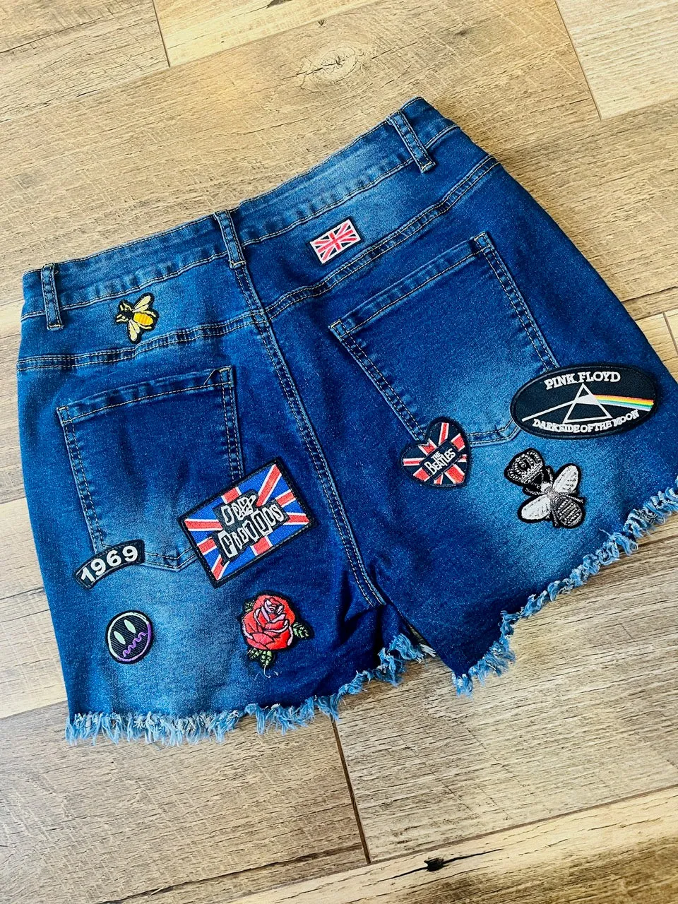 Patch Denim Cutoffs