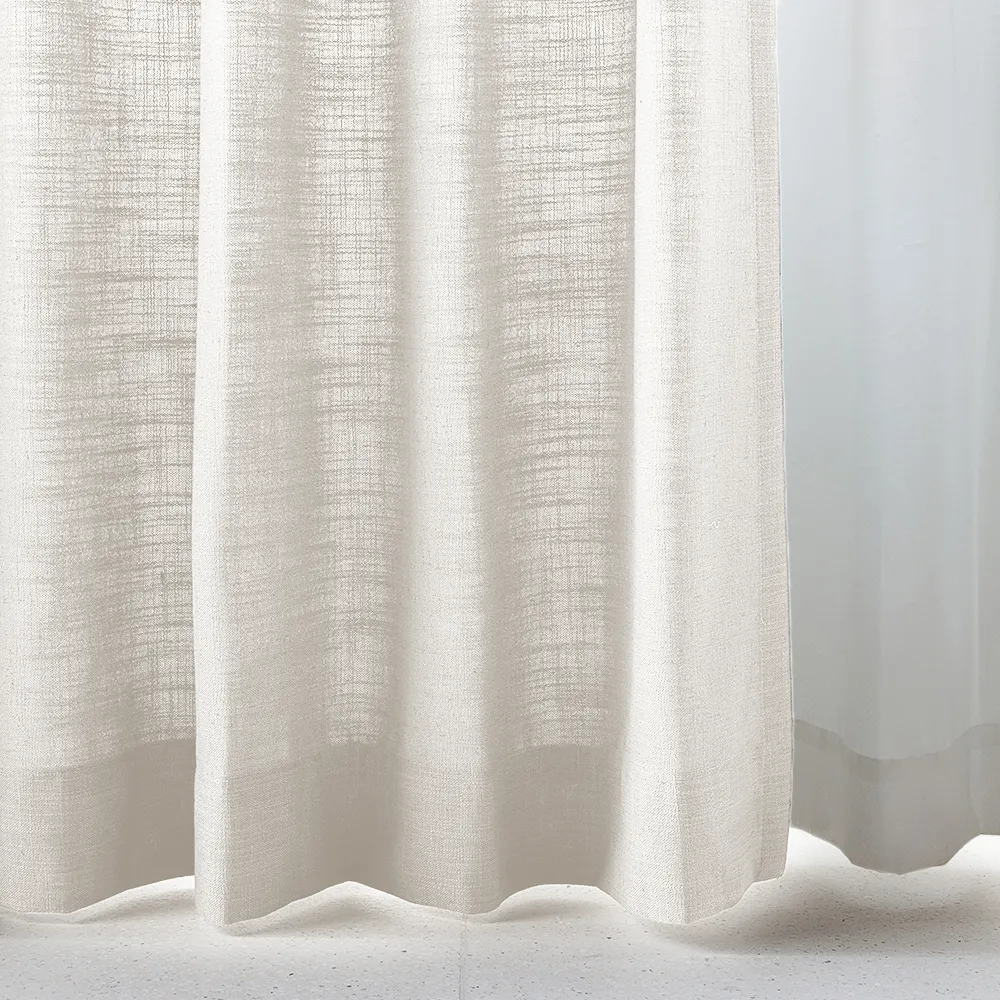 Pink Lemonade | Lille Linen Blackout Curtains Natural Modern Custom Drapes | Pleated