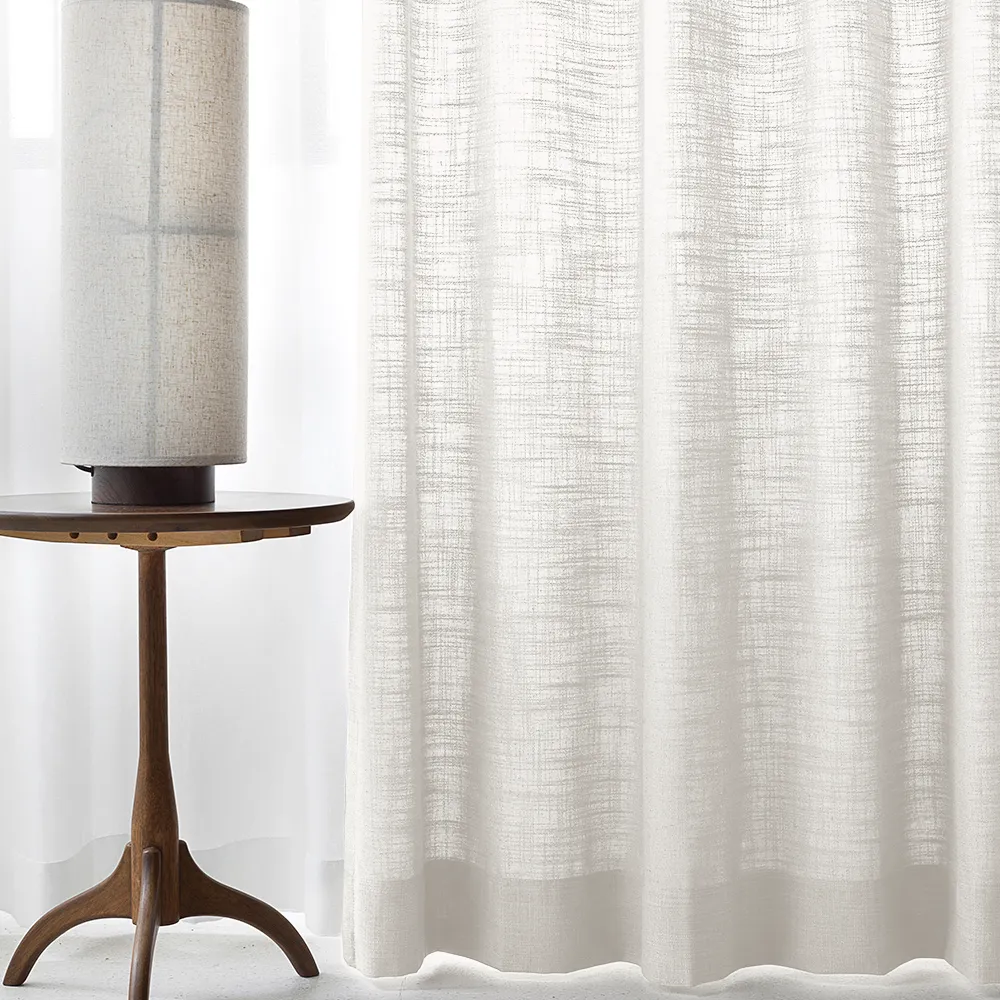 Pink Lemonade | Lille Linen Blackout Curtains Natural Modern Custom Drapes | Pleated
