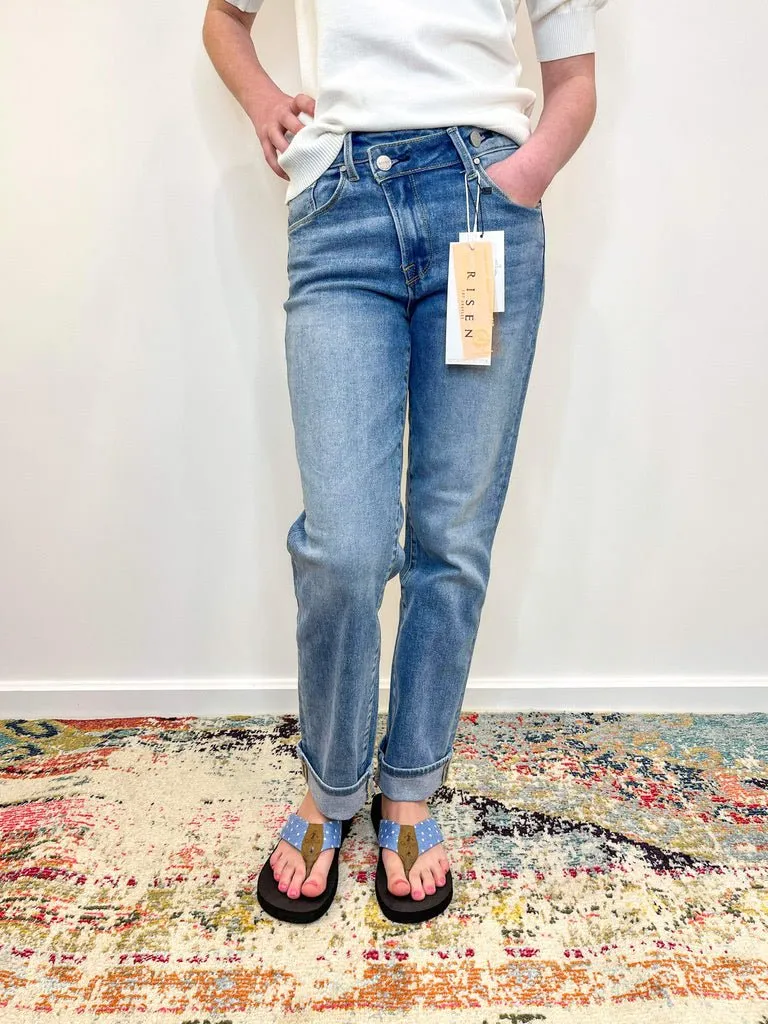 Risen Jeans Mila Crossover Straight Boyfriend Jean