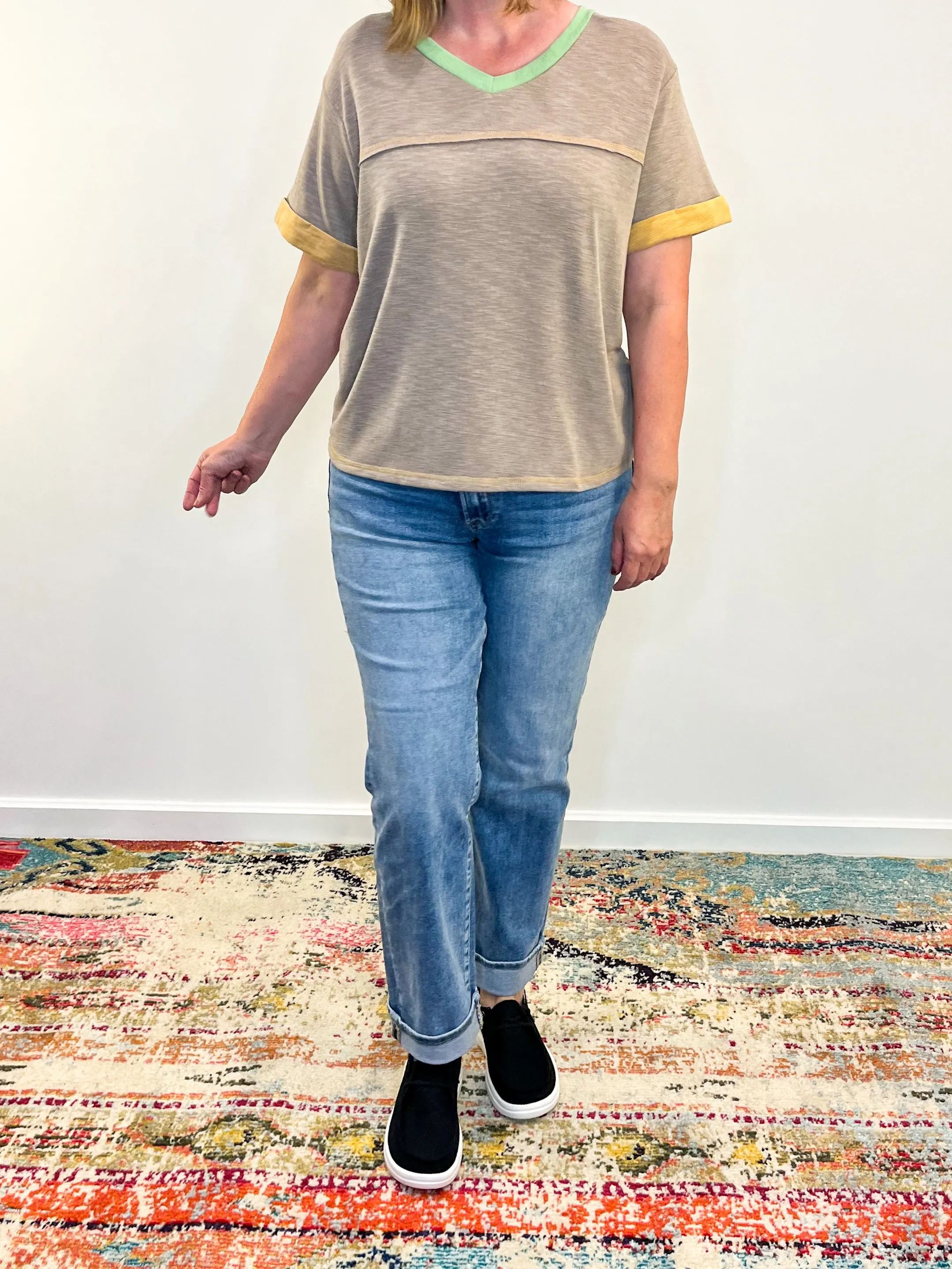 Risen Jeans Mila Crossover Straight Boyfriend Jean