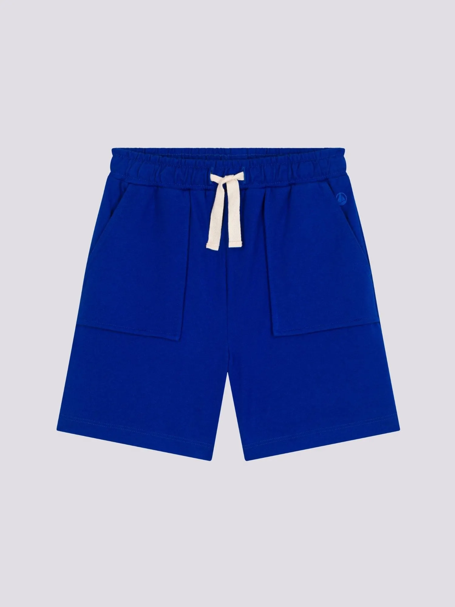 SHORTS BLU ELETTRICO IN COTONE