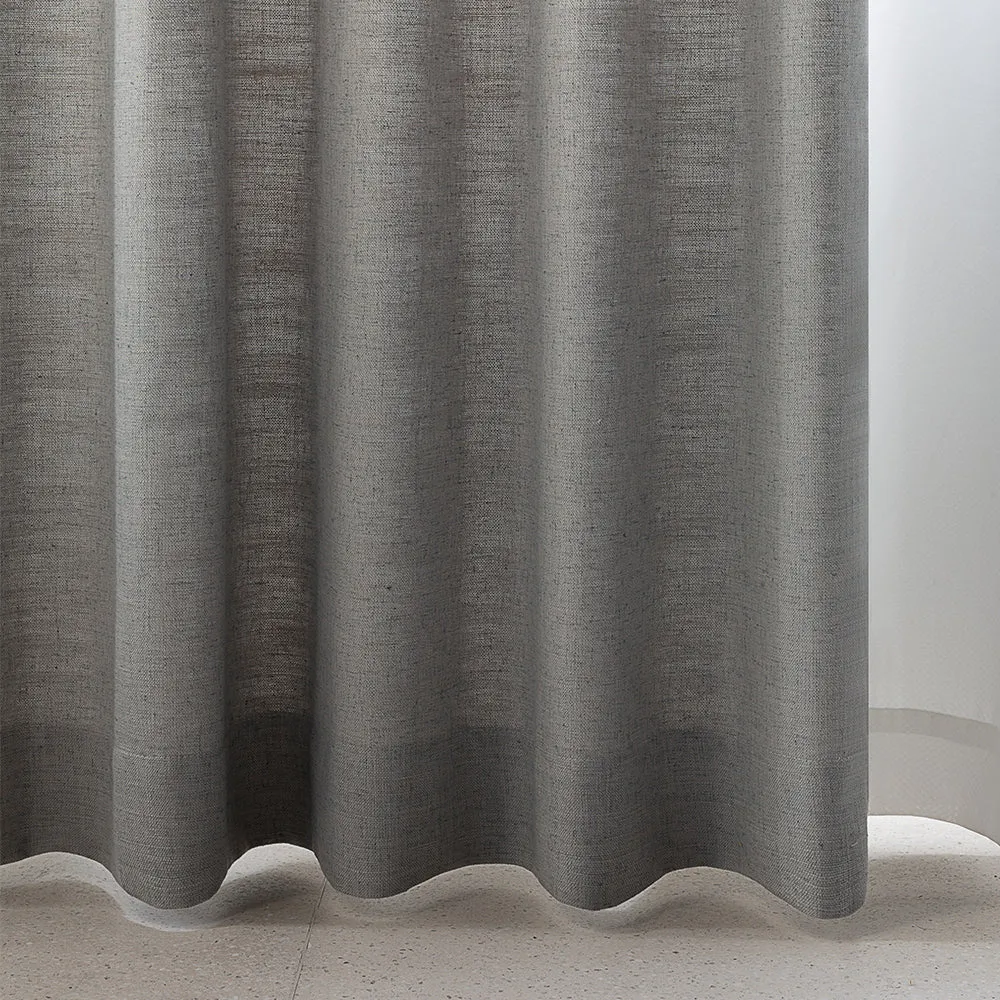 Soft Beige | Villa Linen Blackout Curtains Organic Natural Custom Drapes | Pleated