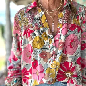 Spring Flowers Blouse