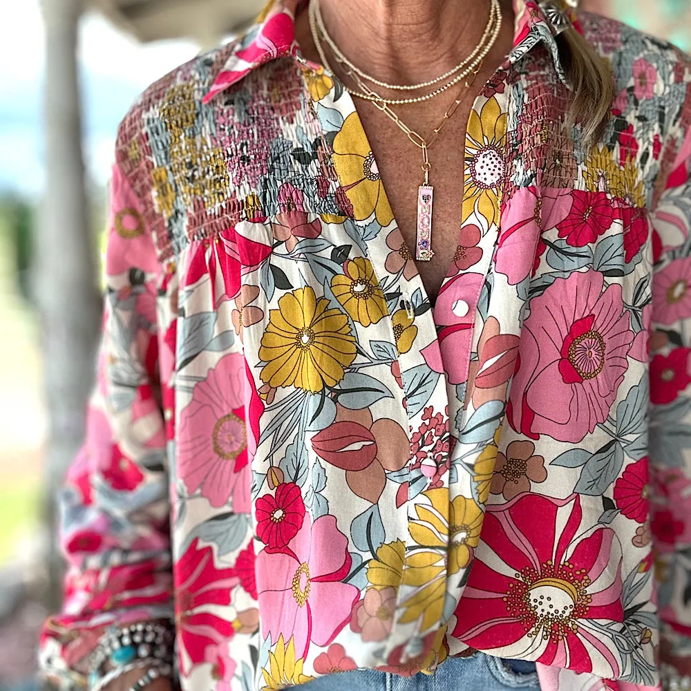 Spring Flowers Blouse