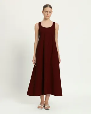 The Magdala Rouge Cotton Dress