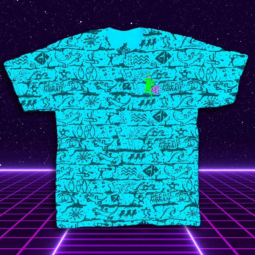 The Original "Gecko Wall" Lagoon Blue