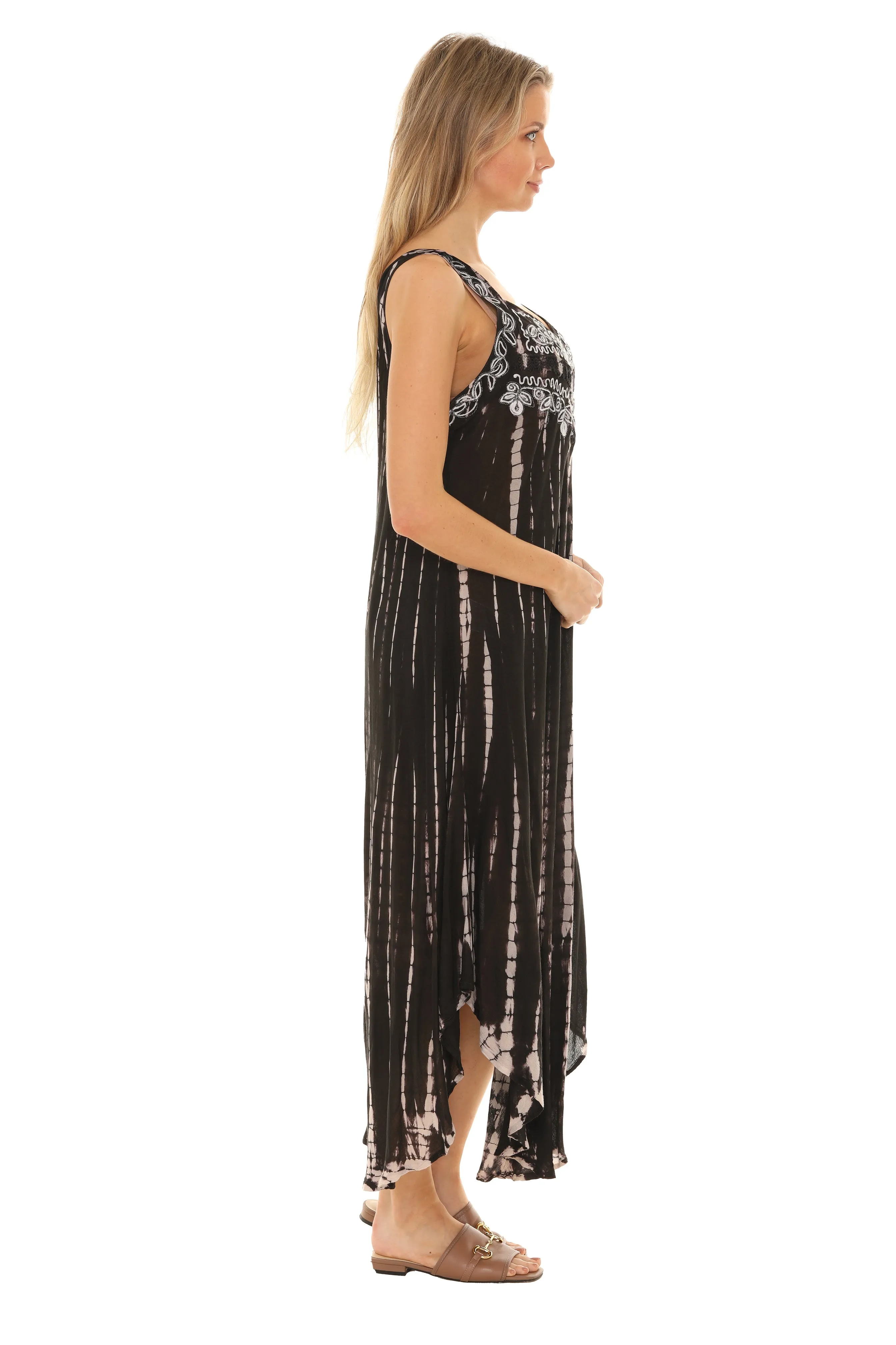Tie Dye Sleeveless Long Sundress
