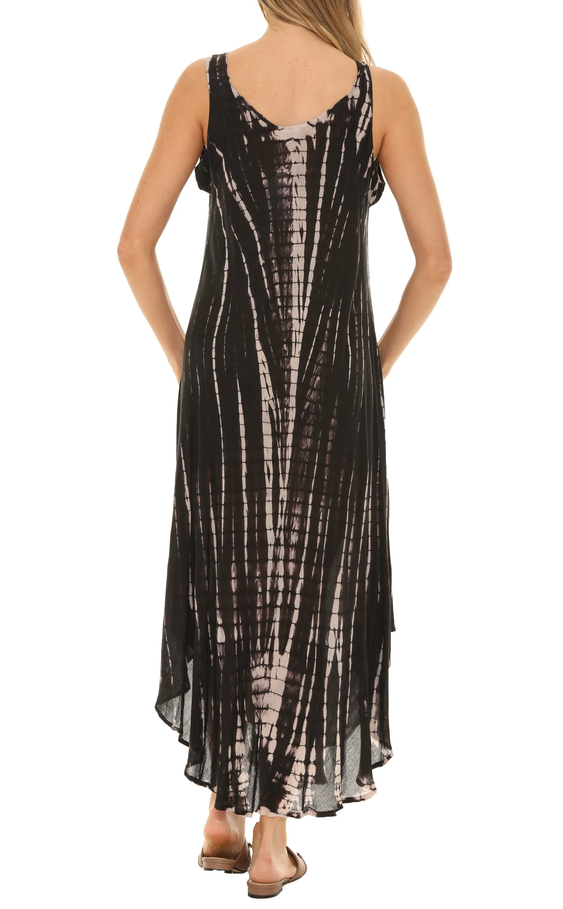 Tie Dye Sleeveless Long Sundress