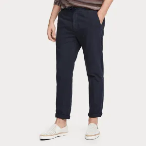 Warren Cotton-Linen Trousers (Navy)