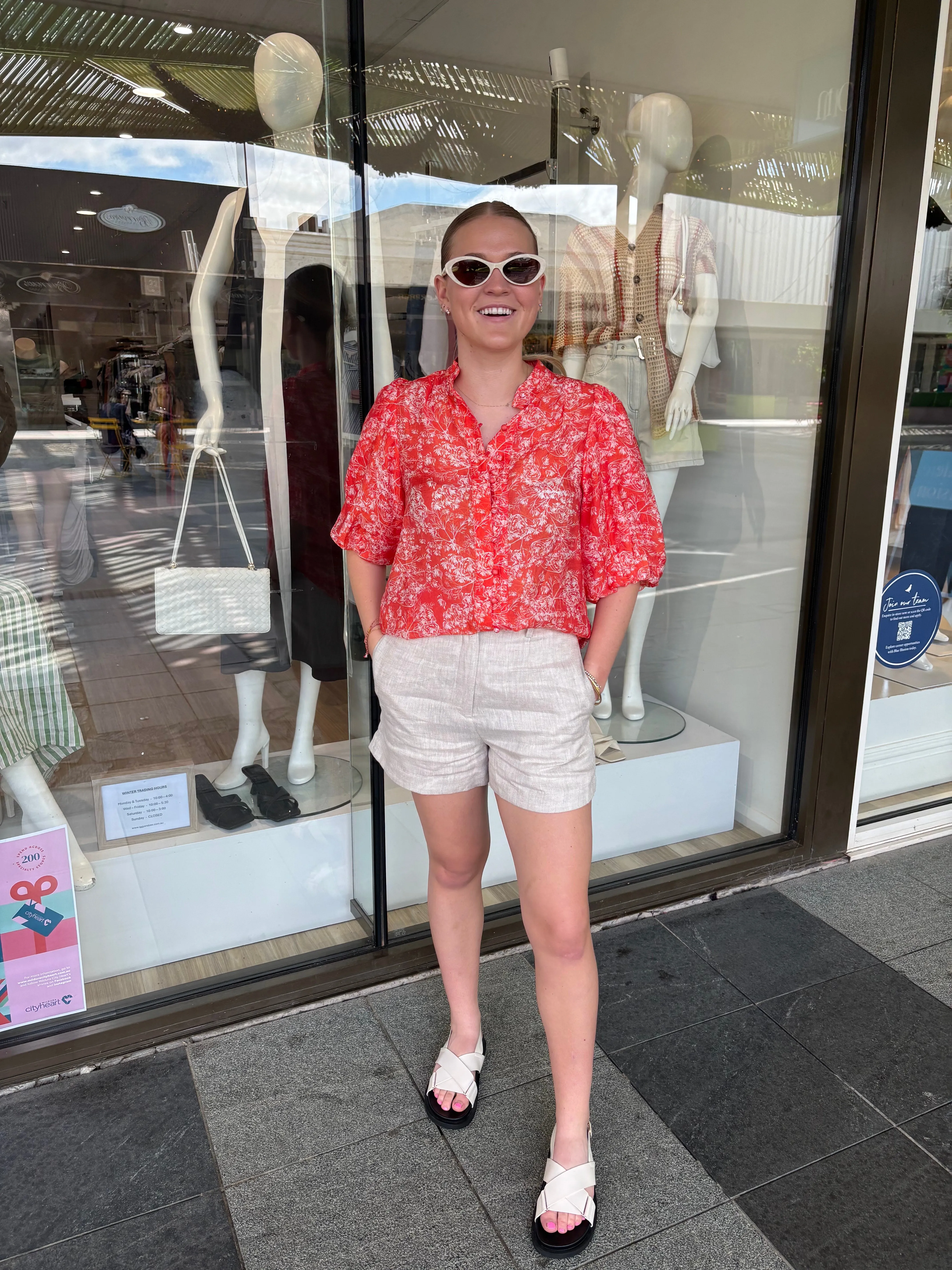 Zara Blouse - Orange